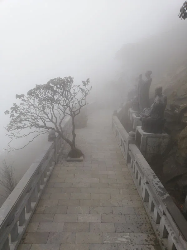 Mont Fansipan mont fansipan brume nuages sa pa