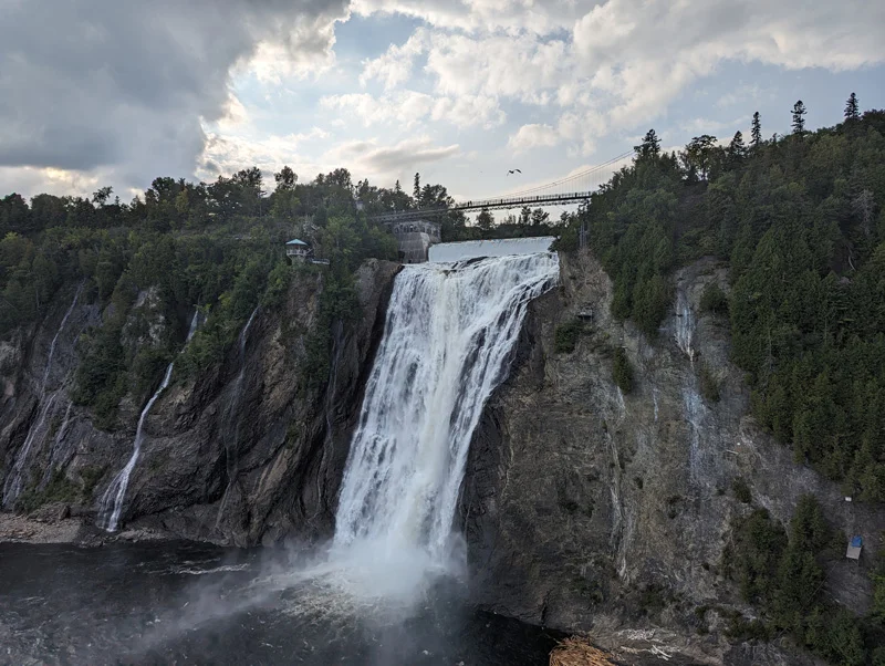 J'aime beaucoup les cascades cascade montmorency québec city ville
