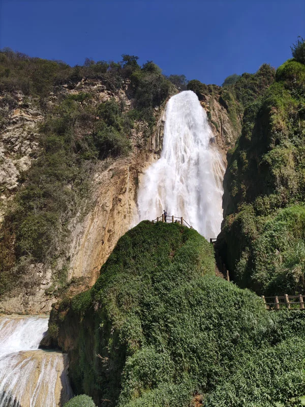 La cascade principale d'El Chiflón cascade el chiflon chiapas san cristobal de las casas
