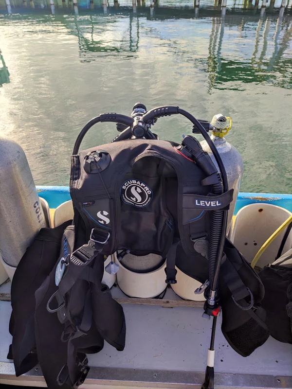 équipement plongée bateau virée