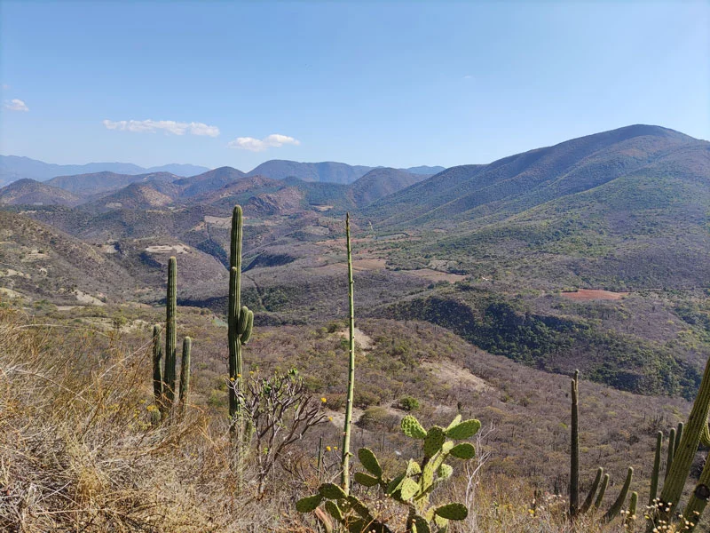 Randonnée à Hierve El Agua randonnée hierve el agua oaxaca paysage mexique