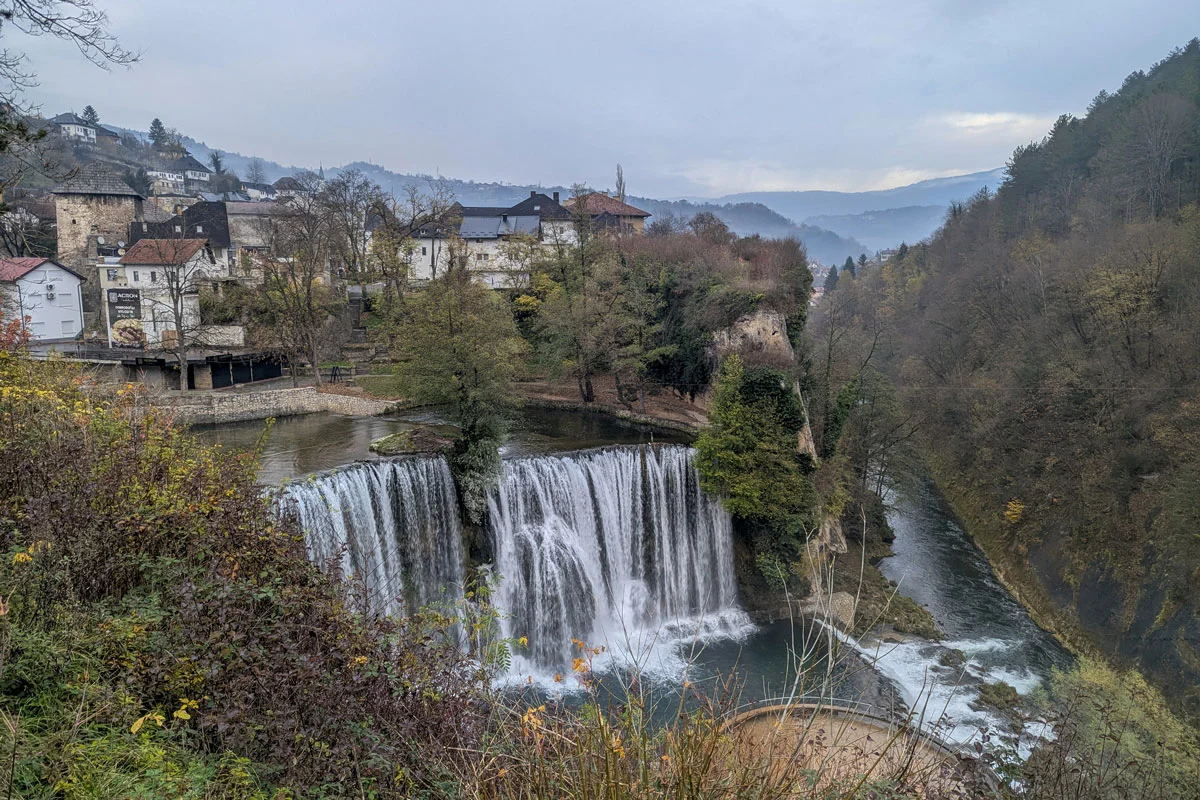 Cascade Jajce itinéraire Bosnie-Herzégovine