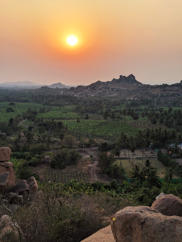sunset Shri Malyavanta Raghunatha Temple