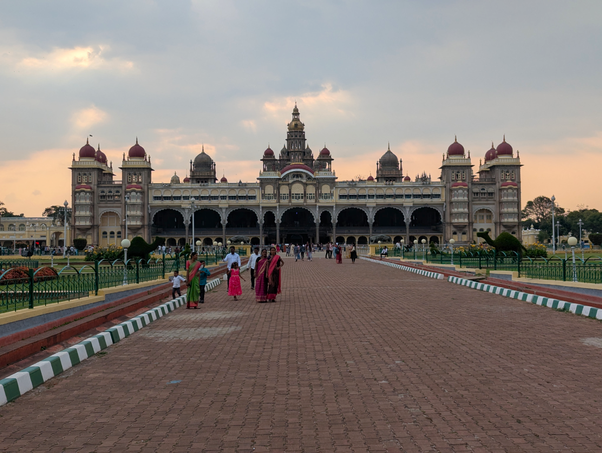 palais de mysore au coucher de soleil